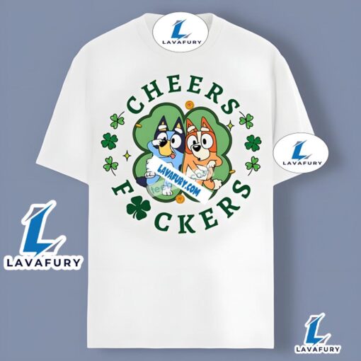 Bluey Bingo Cheers St Patrick Day Shirt Men Women 2025