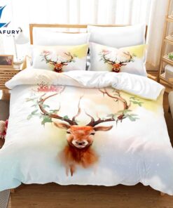 Cartoon Animal Deer Elk Bedding…