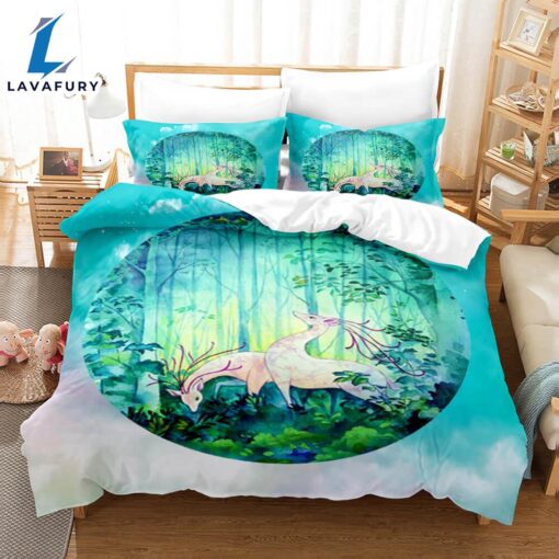 Cartoon Animal Deer Elk Bedding Set Quilt Cover 4