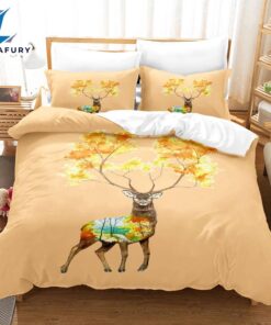 Cartoon Animal Deer Elk Bedding…