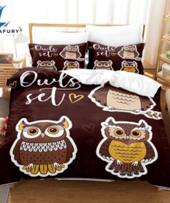 Cartoon Animals Owl Bedding Sets Quilt Cover 10