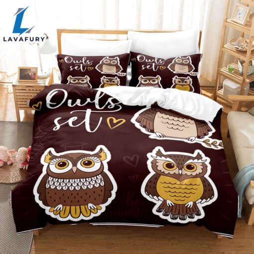 Cartoon Animals Owl Bedding Sets Quilt Cover 10