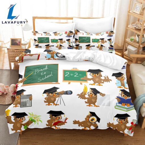 Cartoon Animals Owl Bedding Sets Quilt Cover 8