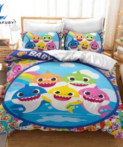 Cartoon Baby Shark Cosplay Bedding Set Quilt Cover 3