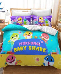 Cartoon Baby Shark Cosplay Bedding Set Quilt Cover 4