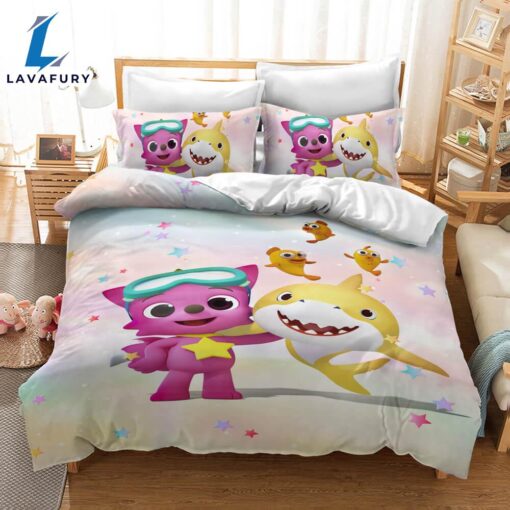 Cartoon Baby Shark Cosplay Bedding Set Quilt Cover 5