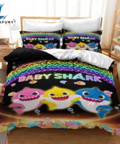 Cartoon Baby Shark Cosplay Bedding Set Quilt Cover 6