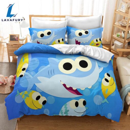 Cartoon Baby Shark Cosplay Bedding Set Quilt Cover 7