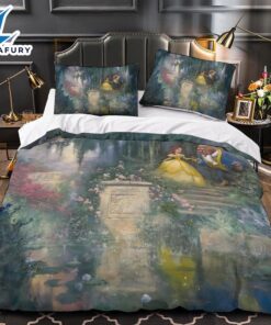 Cartoon Beauty and the Beast Bedding Set Quilt Duvet Cover 1