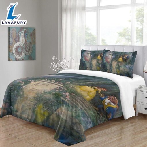 Cartoon Beauty and the Beast Bedding Set Quilt Duvet Cover 15