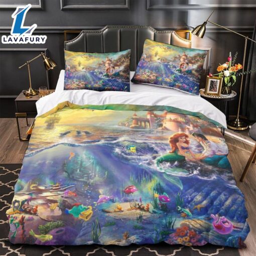 Cartoon Beauty and the Beast Bedding Set Quilt Duvet Cover 4