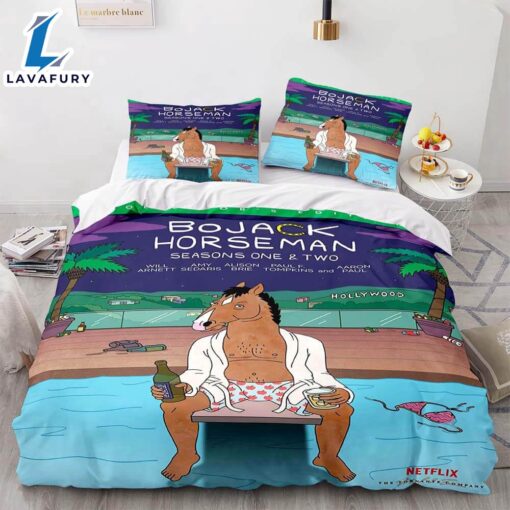 Cartoon BoJack Horseman Bedding Set Quilt Duvet Cover Bedding Sets 1