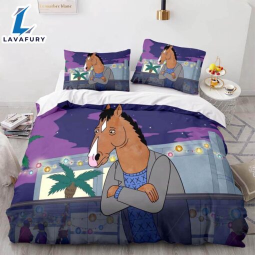 Cartoon BoJack Horseman Bedding Set Quilt Duvet Cover Bedding Sets 5