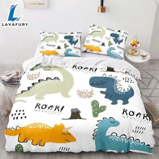 Cartoon Dinosaur Cosplay Bedding Sets Quilt Cover 10