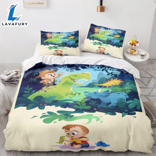 Cartoon Dinosaur Cosplay Bedding Sets Quilt Cover 1