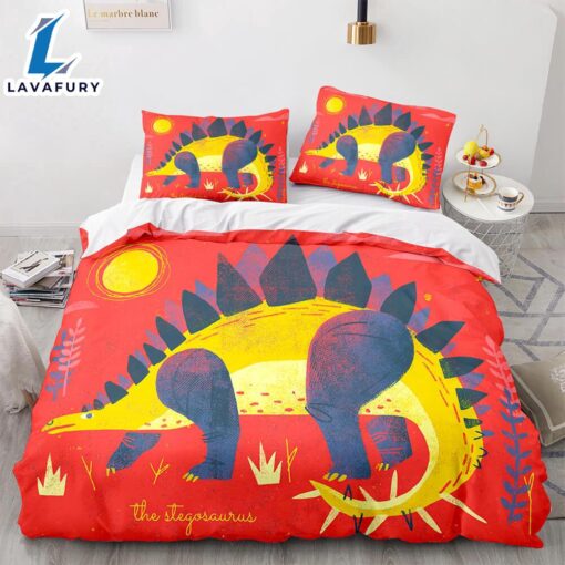 Cartoon Dinosaur Cosplay Bedding Sets Quilt Cover 5