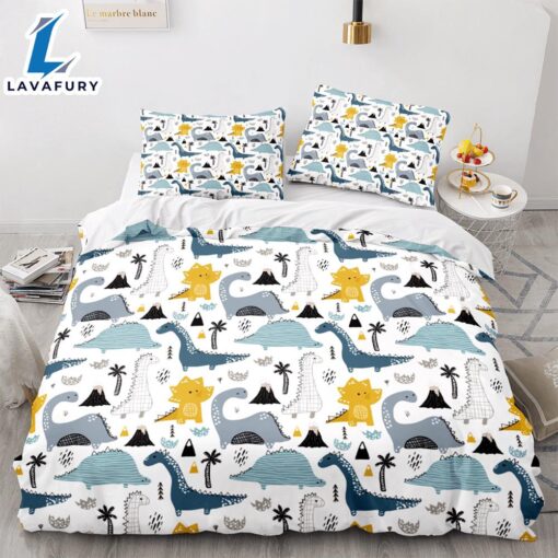 Cartoon Dinosaur Cosplay Bedding Sets Quilt Cover 6