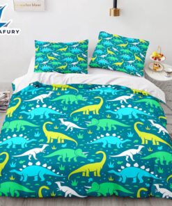 Cartoon Dinosaur Cosplay Bedding Sets Quilt Cover 7