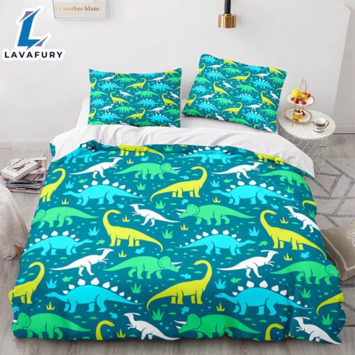 Cartoon Dinosaur Cosplay Bedding Sets Quilt Cover 7