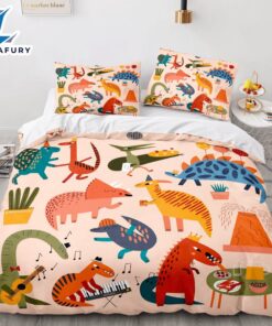 Cartoon Dinosaur Cosplay Bedding Sets Quilt Cover 9