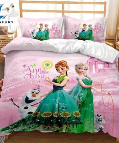 Cartoon Frozen Cosplay Bedding Set Quilt Cover 1