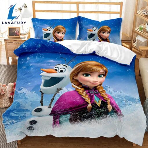 Cartoon Frozen Cosplay Bedding Set Quilt Cover 3