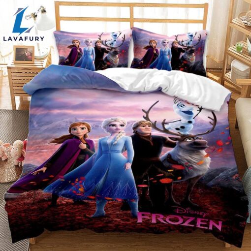 Cartoon Frozen Cosplay Bedding Set Quilt Cover 4