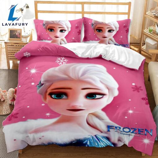 Cartoon Frozen Cosplay Bedding Set Quilt Cover 5