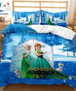 Cartoon Frozen Cosplay Bedding Set Quilt Cover 7