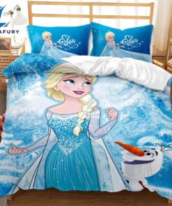 Cartoon Frozen Elsa Anna Bedding Set Quilt Cover 3