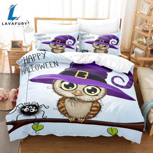 Cartoon Hand Painted Owl Bedding Sets Quilt Cover 10