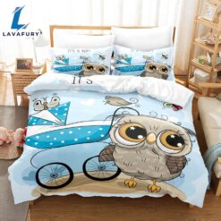 Cartoon Hand Painted Owl Bedding…