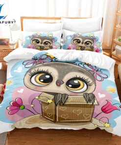 Cartoon Hand Painted Owl Bedding…