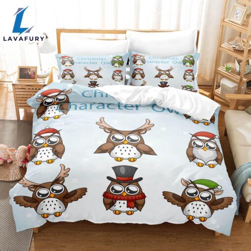 Cartoon Hand Painted Owl Bedding Sets Quilt Cover 7