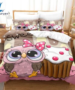 Cartoon Hand Painted Owl Bedding…