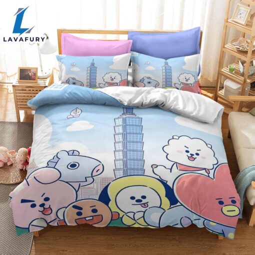 Cartoon image Cosplay Bedding Set Quilt Covers 11