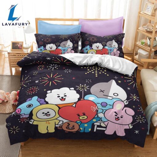 Cartoon image Cosplay Bedding Set Quilt Covers 1