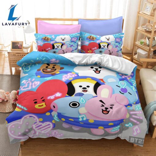 Cartoon image Cosplay Bedding Set Quilt Covers 4