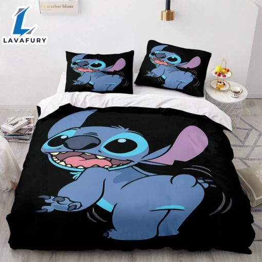 Cartoon Lilo and Stitch Cosplay Bedding Set Quilt Cover 1