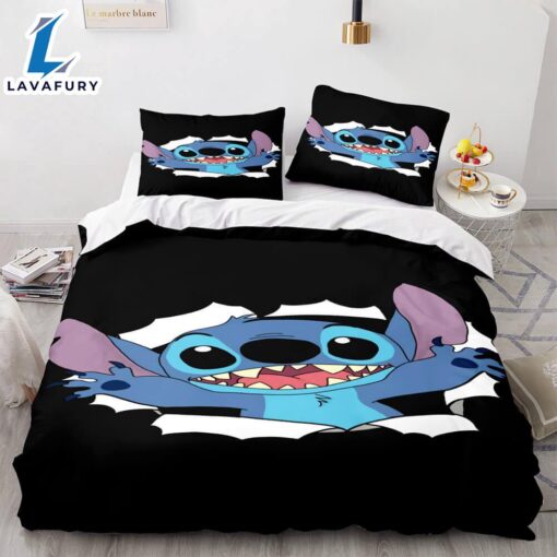 Cartoon Lilo and Stitch Cosplay Bedding Set Quilt Cover 2