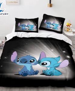 Cartoon Lilo and Stitch Cosplay Bedding Set Quilt Cover 3