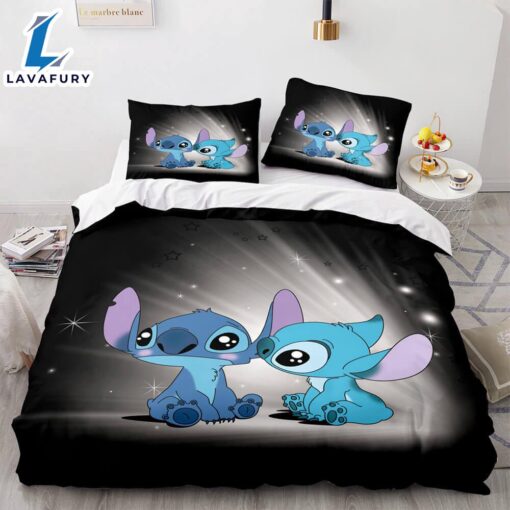 Cartoon Lilo and Stitch Cosplay Bedding Set Quilt Cover 3