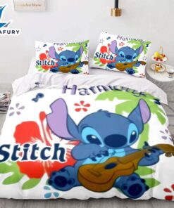 Cartoon Lilo and Stitch Cosplay Bedding Set Quilt Cover 4