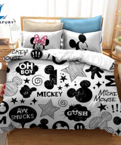 Cartoon Mickey Mouse Bedding Set Quilt Cover 6