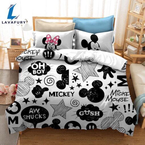 Cartoon Mickey Mouse Bedding Set Quilt Cover 6