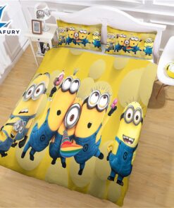 Cartoon Minions Bedding Set Cosplay Quilt Cover 1