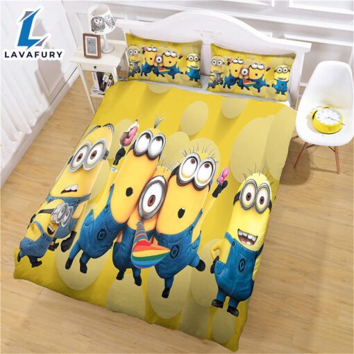 Cartoon Minions Bedding Set Cosplay Quilt Cover 1