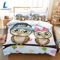 Cartoon Owl Bedding Sets Quilt…