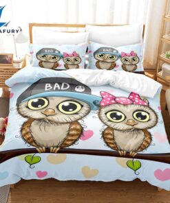 Cartoon Owl Bedding Sets Quilt Cover 10