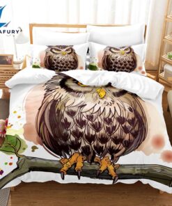 Cartoon Owl Bedding Sets Quilt Cover 1